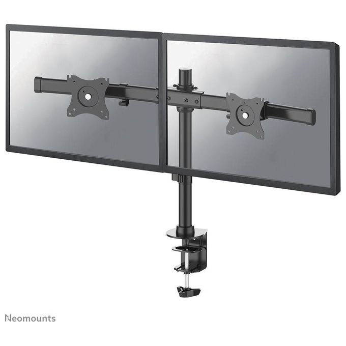 NewStar Supporto da Scrivania per 2 Monitor 10''-27'' Nero