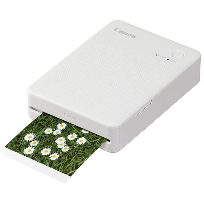 Canon QX20-WH SELPHY QX20 Stampante Fotografica Portatile Sublimazione Wi-Fi USB-C 2 Formati Adesivi colore Bianco