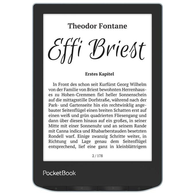 PocketBook PB629-2-WW Verse eReader 6'' E Ink Carta 8 GB Wi-Fi SMARTlight microSD colore Blu