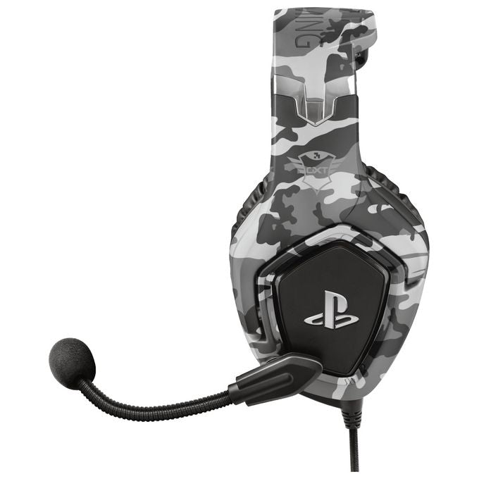 Trust Gaming GXT 488 Forze-B PS4 Cuffie con Microfono Ripiegabile Telecomando Integrato Grigio