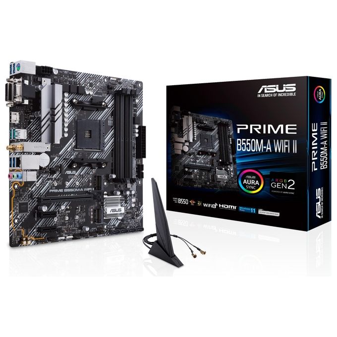 ASUS 90MB19X0-M0EAY0 PRIME Scheda madre B550 Socket AM4 DDR4 Wi-Fi 6 Bluetooth 5.2 colore Multicolore