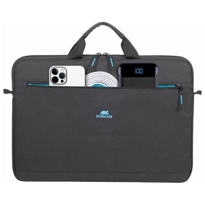 Rivacase Borsa per Computer Portatile Ultra Leggera Fino a 15.6'' Nero
