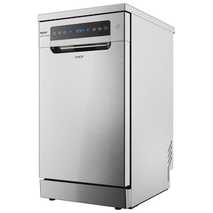 Candy CF0C7SB0FX Rapido' Lavastoviglie Libera Installazione 10 coperti Classe C 47 dB Wi-Fi 8 programmi (84.6x44.8x60.5 cm) colore Inox