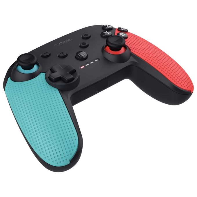 Trust 25427 GXT 1246B Muta Gamepad Wireless Bluetooth con Vibrazione e Controllo Movimento colore Nero Blu Rosso