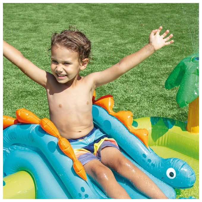 Intex 57166NP Centro giochi gonfiabile con dinosauri Vinile Multicolore 191 x 152 x 58 cm