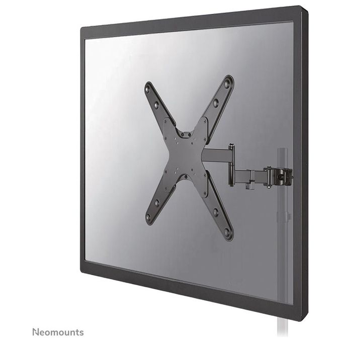 Neomounts FL40-450BL14 Supporto Palo per TV 32-55 Pollici VESA 75x75 a 400x400 Inclinabile e Girevole 180° colore Nero