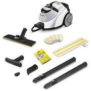 KÄRCHER 1.512-660.0 SC 5 EasyFix Pulitore a vapore cilindrico 2250 W serbatoio 1,5 L con attacco ferro da stiro colore Bianco e Nero