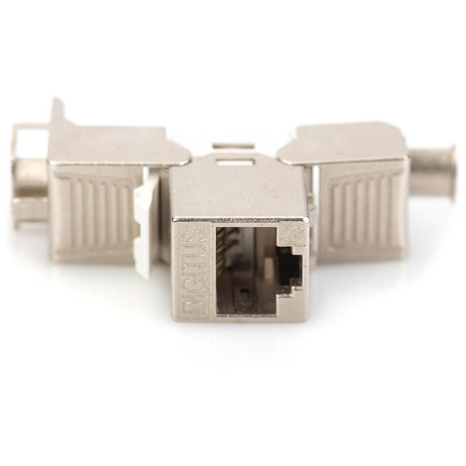 Digitus DN-93615-2 Modulo Keystone CAT 6A Schermato RJ45 LSA 500 MHz 10GBase-T PoE installazione senza attrezzi 2 pz colore Argento
