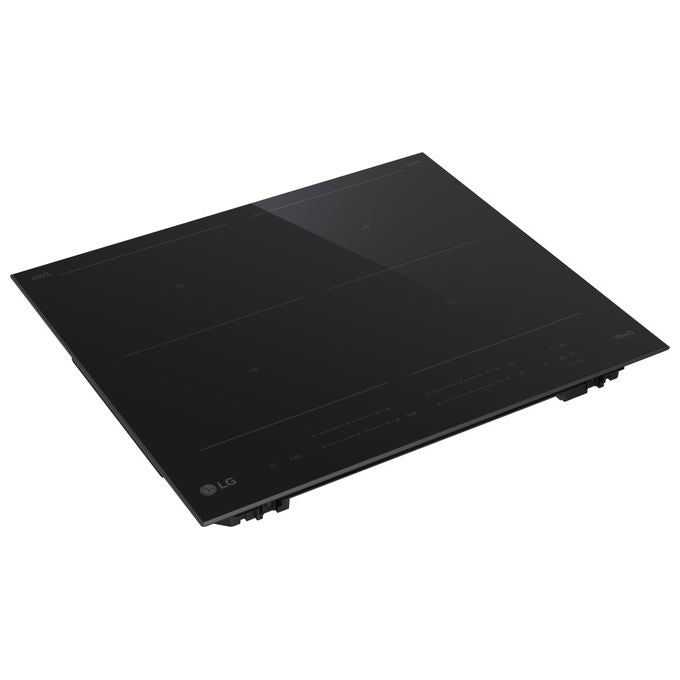 LG CBIZ2437B Piano cottura induzione 60 cm 4 Zone 2 Zone Flex 7400 W 15 Livelli Boost Wi-Fi Vetroceramica Schott colore Nero