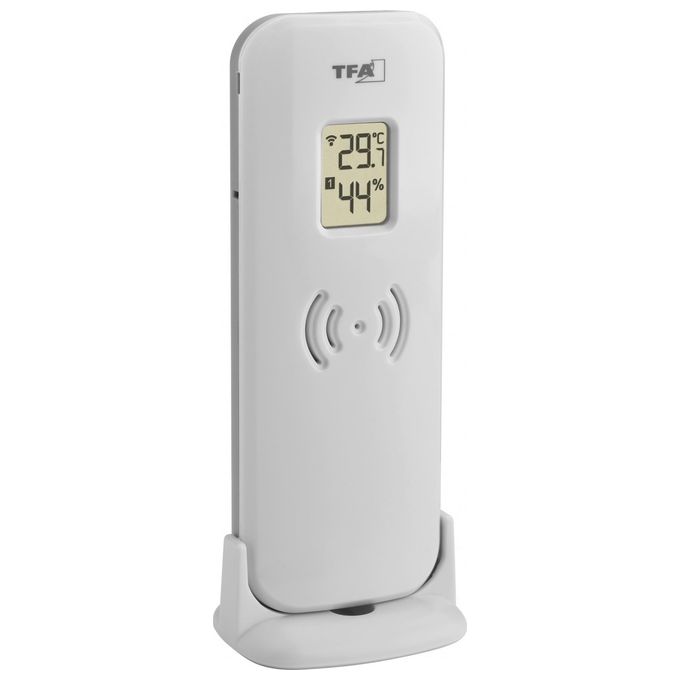 TFA 35.1118.01 Season 2 Stazione Meteo Wireless Display Colori Temperatura Umidita' Orologio Radiocontrollato Fasi Lunari colore Nero