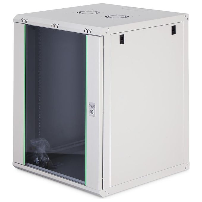 Digitus DN-19 16U-6-6-EC Serie Dynamic Basic Custodia a Parete 16U Capacita' 60 Kg IP20 Vetro Acciaio colore Grigio