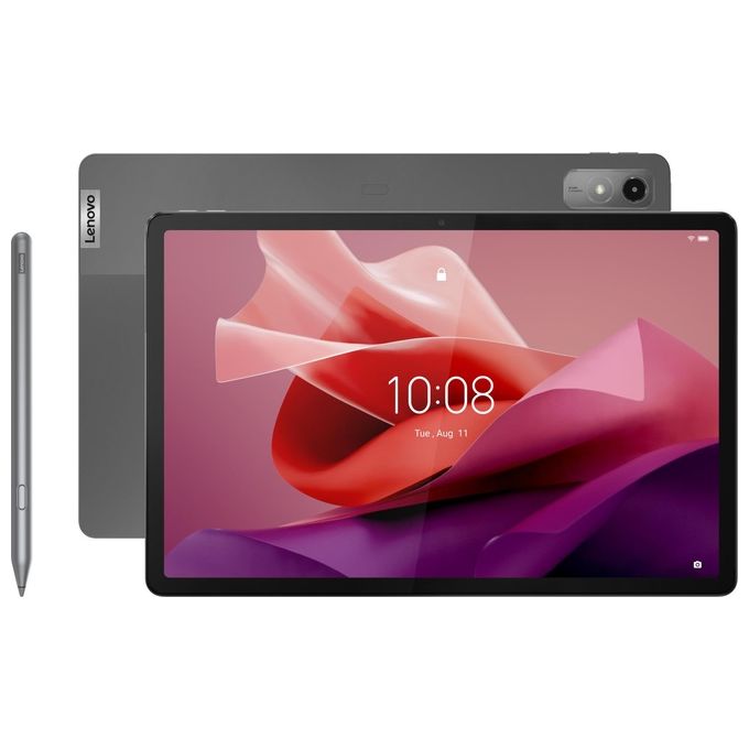 Lenovo ZACH0204SE Tab P12 Tablet Android 12.7'' Display 3K 8 GB RAM 256 GB WiFi 6 MediaTek Dimensity 7050 Pennino incluso colore Grigio