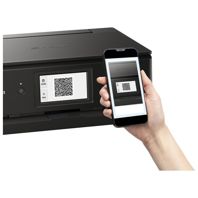 Canon TS8750 Stampante Multifunzione Inkjet 6 Inchiostri Separati Wi-Fi Touchscreen 4.3 Pollici Stampa Fronte Retro Automatica colore Nero