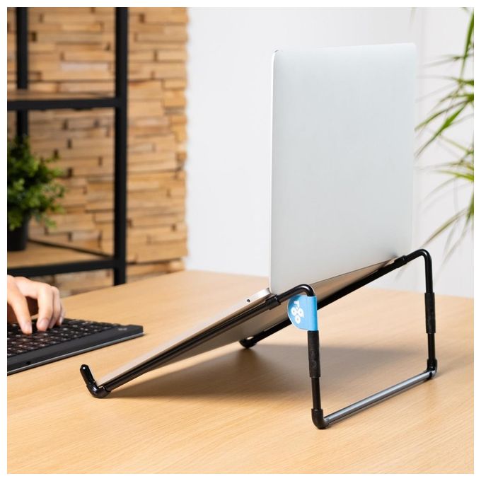 R-Go Tools RGOSC015BL Supporto per laptop ergonomico pieghevole adatto per laptop da 10 22 pollici colore Nero