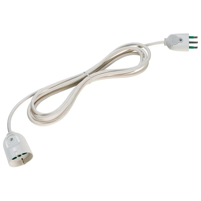 Fanton Prolunga 3mt  2P+T 16A Bianco
