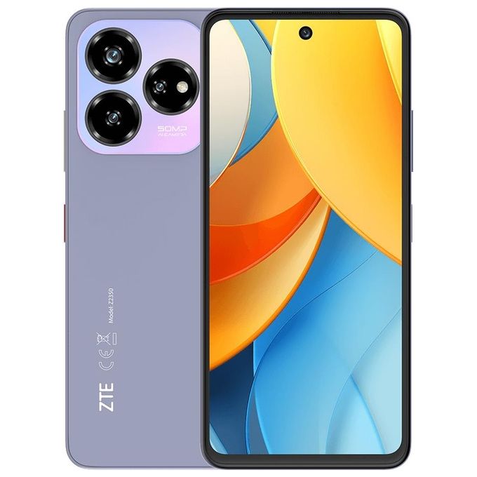 ZTE BLDV60V256VLT Blade V60 Vita Smartphone 6.6'' 4G Dual SIM 6 GB RAM 256 GB Android 13 5000 mAh colore Viola