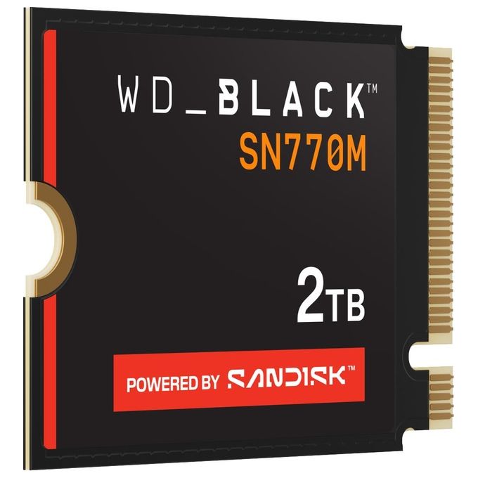 Western Digital WDS200T3X0G WD BLACK SN770M SSD M.2 2230 NVMe PCIe 4.0 2 TB per Gaming Portatile colore Nero