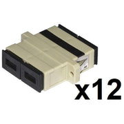 Link Confezione 12 Adattatori Fibra Ottica Sc-Sc Multimode Duplex Om2
