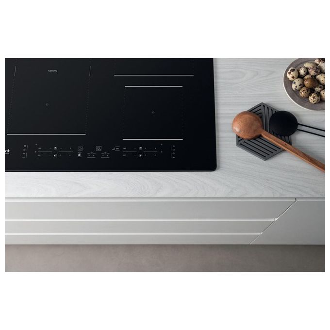 Hotpoint HB 3160C NE Piano cottura a induzione 59 cm 4 zone Flexi Duo Touch 7200 W colore Nero