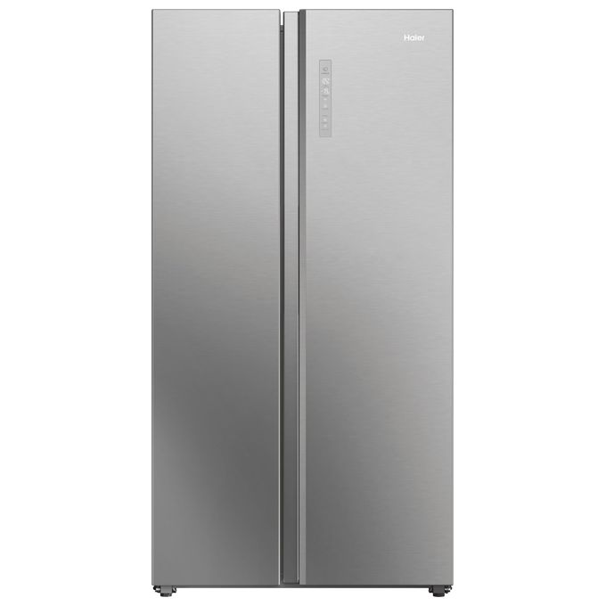 Haier HSW79F18ANMM SBS 90 Serie 7 Frigorifero Side by Side 611 L 177,5 cm Classe A 35 dB No Frost Humidity Zone Wi-Fi colore Platinum Inox