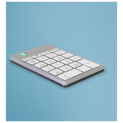 R-Go Tools RGOCONMWLWH R-Go Numpad Break Tastierino Numerico Ergonomico con Bluetooth 5.0 e Indicatore di Pausa colore Bianco