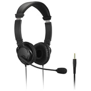 Kensington K33597WW Cuffie classiche con Jack da 3,5 mm con microfono e controllo del volume driver 40 mm archetto regolabile microfono con cancellazione del rumore colore Nero