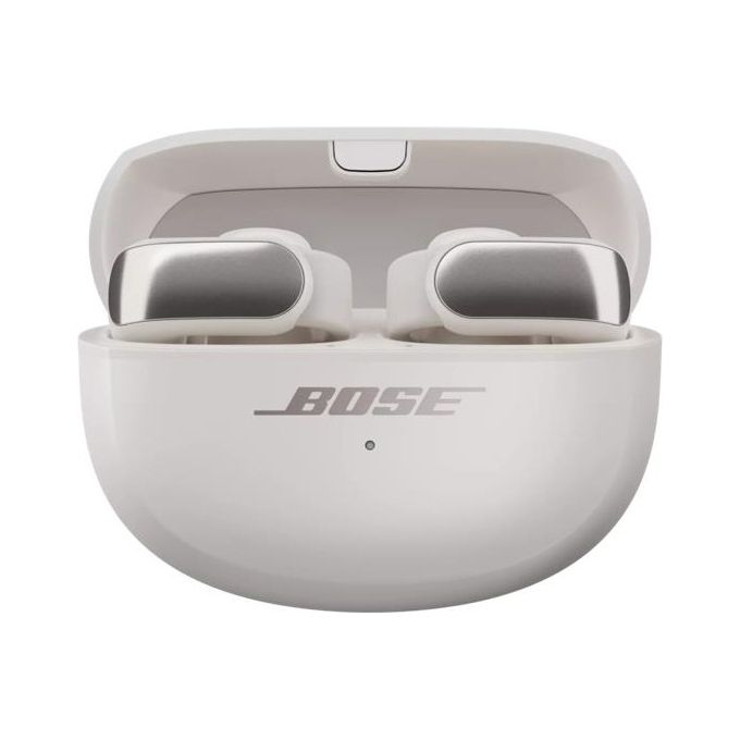 Bose 881046-0020 Ultra Open Earbuds Auricolari Wireless Bluetooth 5.3 con Tecnologia OpenAudio e Controllo Touch 4 Microfoni IPX4 Resistente a Sudore e Spruzzi Durata Batteria Fino a 7 5 Ore Ricarica Rapida colore Bianco