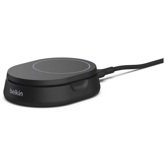Belkin WIA008BTBK Supporto di Ricarica Wireless Qi2 15W Convertibile con Cavo USB-C 1,5 m colore Nero