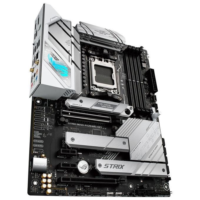 Asus ROG STRIX B650-A GAMING WIFI Scheda Madre ATX AMD B650 Socket AM5 DDR5 128 GB Wi-Fi 6E Ethernet 2.5 Gb 3xM.2 Aura Sync RGB colore Nero
