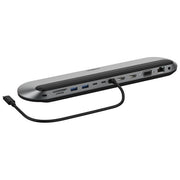 Belkin INC014BTSGY Docking Station USB-C 11-in-1 con Ricarica 100 W Ethernet 2500 Mbit-s HDMI VGA SD Reader MicroSD Reader colore Nero Grigio
