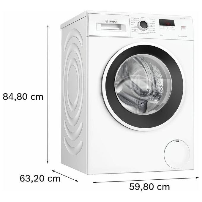 Bosch WGE03200IT Serie 2 Lavatrice a carica frontale 8 kg 1200 rpm Classe a EcoSilence Drive ActiveWater Plus SpeedPerfect Bianco