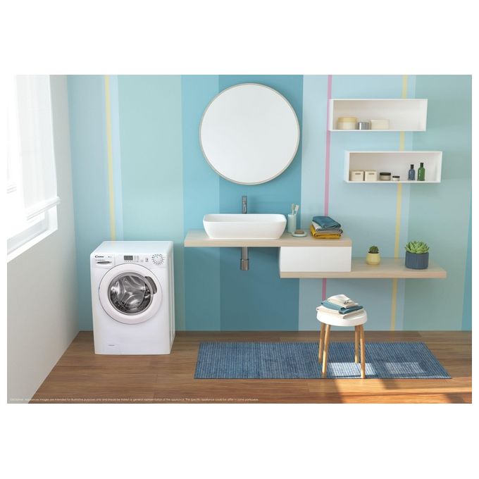 Candy Easy EY 1281DE-1-S Lavatrice Caricamento frontale 8Kg 1200 Giri-min Classe Energetica D Bianca