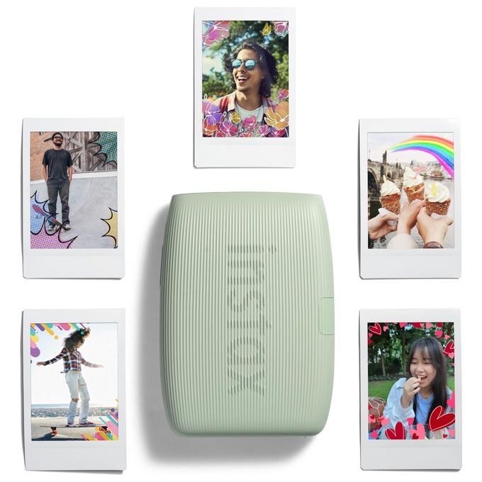 Fujifilm 16832156 Instax Mini Link3 Stampante portatile istantanea Risoluzione 800 x 600 DPI Bluetooth 5.1 USB-C colore Sage Green