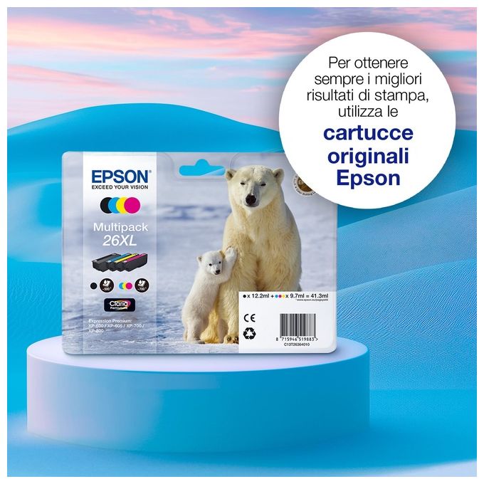 Epson Cartuccia nera 26 orso Polare