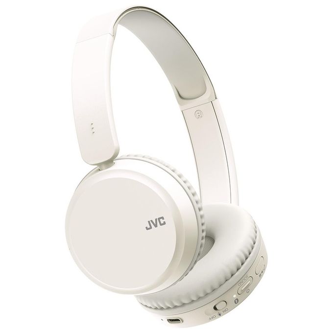 JVC HA-S36W-W-U Cuffie Wireless a Padiglione Bluetooth 5.2 35h Microfono Integrato colore Bianco