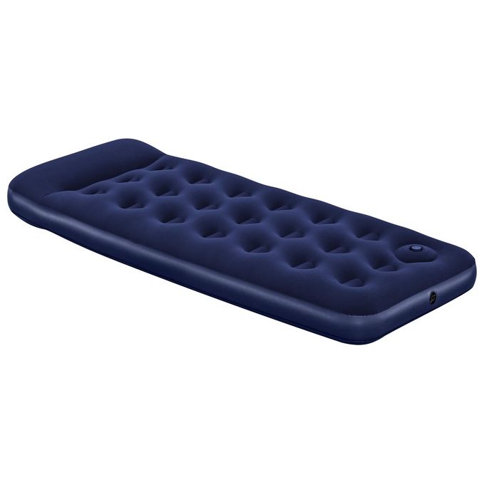 Bestway Materasso Gonfiabile Singolo con Pompa Pedale Blu