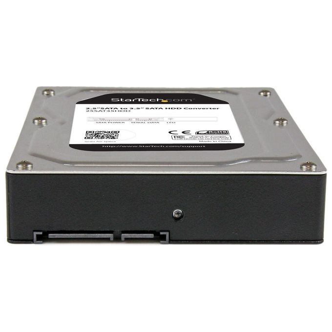 StarTech Box esterno adattatore per dischi rigidi SATA da 2,5'' a 3,5 in alluminio con altezza massima SSD - HDD di 12,5 mm