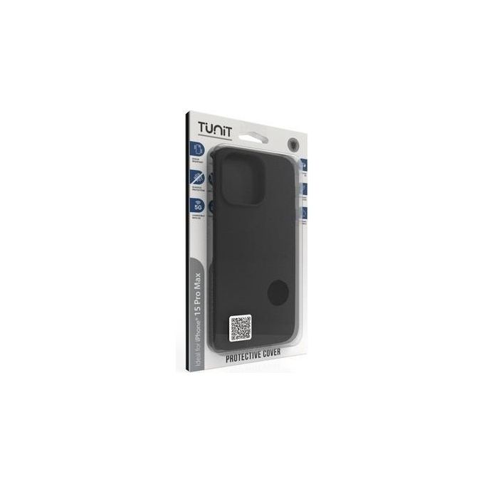 Tunit cover silicone nero per iphone 15 pro max compatibile magsafe 17 cm