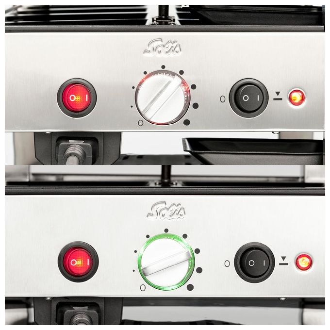 Solis 97756 Tavola Grill 5 in 1 1020 W Piastra Reversibile Antiaderente 4 Persone colore Nero Argento