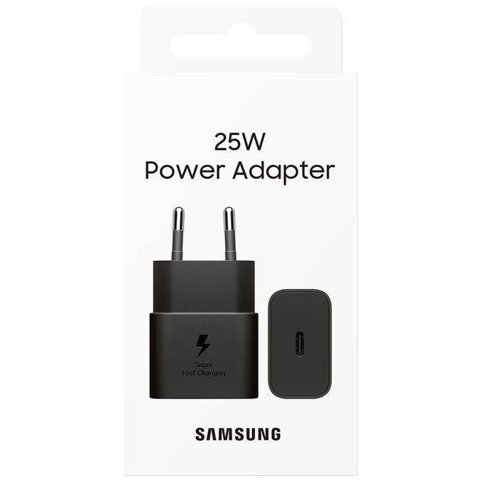 Samsung Type C Caricatore Smartphone Nero Usb Ricarica Rapida