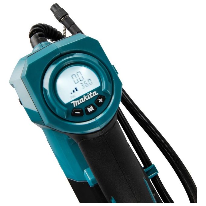 Makita MP001GZ Compressore Portatile a Batteria 40V max 11,1 bar 24 l-min con Display Digitale e Spegnimento Automatico colore Nero Blu
