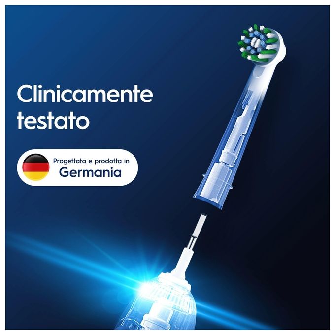 Oral-B EB50 Cross Action Testine di Ricambio per Spazzolino Elettrico 5 pezzi colore Bianco