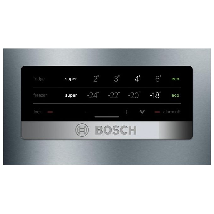 Bosch KGN49XLEA Serie 4 - Frigorifero Combinato 438 L, 203 cm, Classe E, 40 dB, No Frost, VitaFresh, Inox