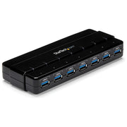 StarTech HUB USB SuperSpeed 3.0 a 7 porte alimentato - Perno e concentratore USB 3.0 ultra veloce - Nero