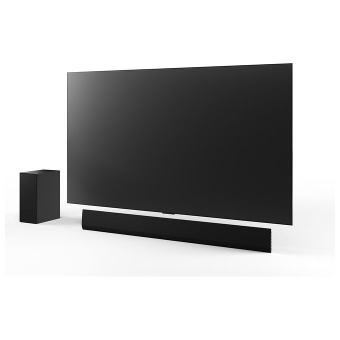 LG SG10TY Soundbar TV 3.1 Canali 420W Dolby Atmos Wi-Fi Subwoofer Wireless Design a Filo Muro 3.25cm colore Nero
