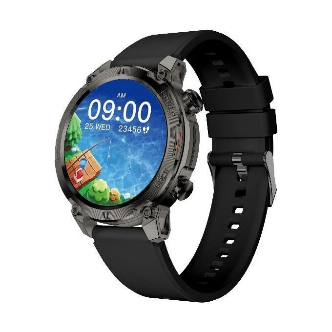 Nilox NXSWTRAILROUND Smartwatch 1.39'' 100+ Sport Cardiofrequenzimetro Ossigeno Notifiche 5 giorni autonomia colore Nero