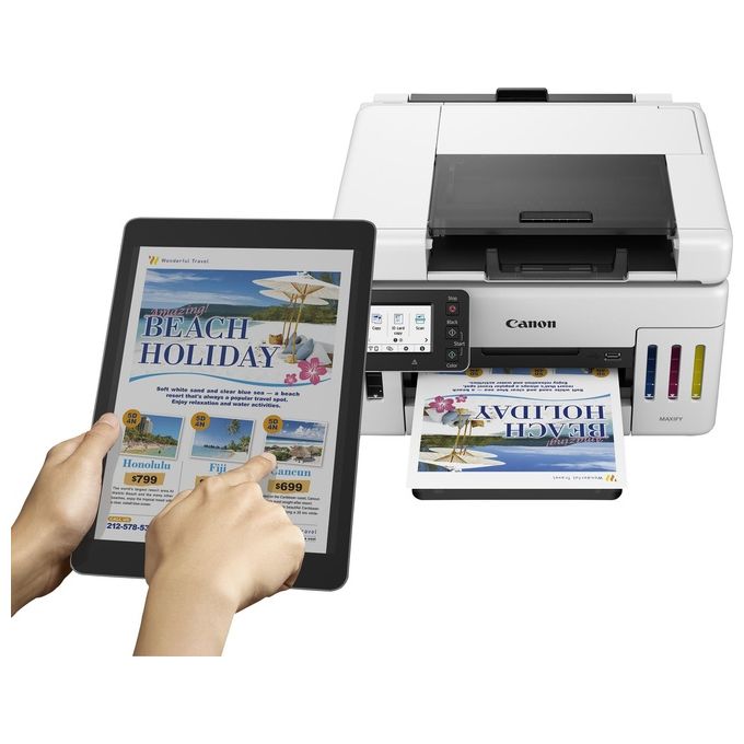 Canon GX6550 MAXIFY Stampante Multifunzione a Getto d'Inchiostro A4 600 x 1200 DPI Wi-Fi Ethernet LCD Touch 350 Fogli Stampa Fronte Retro Automatica colore Nero