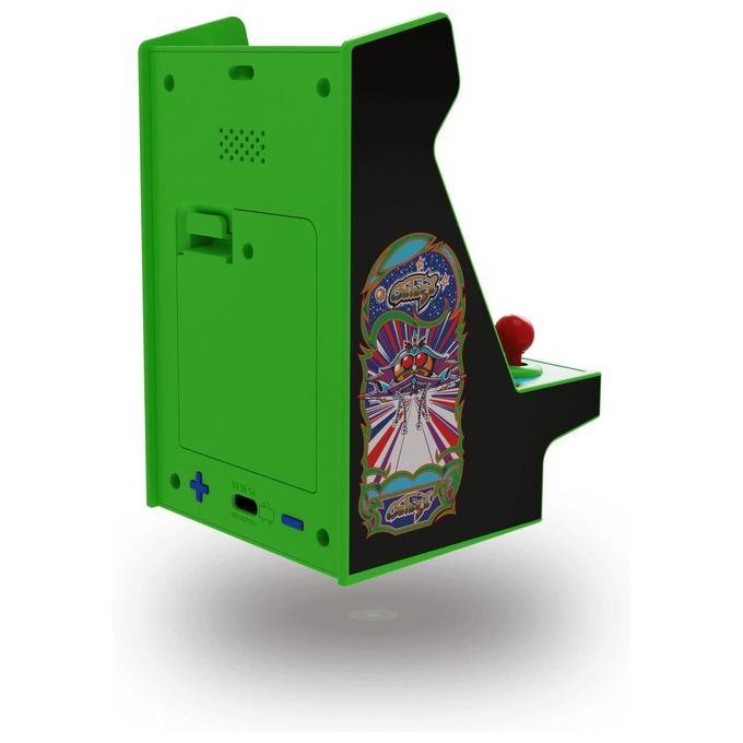 MY ARCADE DGUNL-4197 NANO PLAYER PRO Console Portatile Retro Gaming con Schermo 2,4'' a Colori Altoparlante Integrato Alimentazione USB-C o 4 Batterie AAA (non incluse) Titoli Inclusi GALAGA e GALAXIAN colore Nero