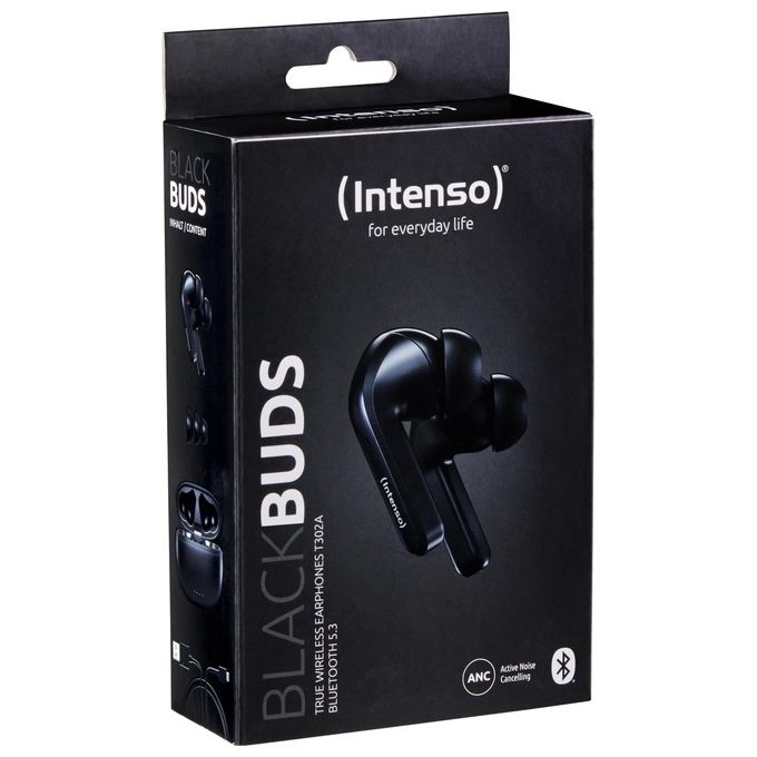 Intenso Black Buds T300A Cuffie True Wireless Stereo (TWS) In-Ear Nero