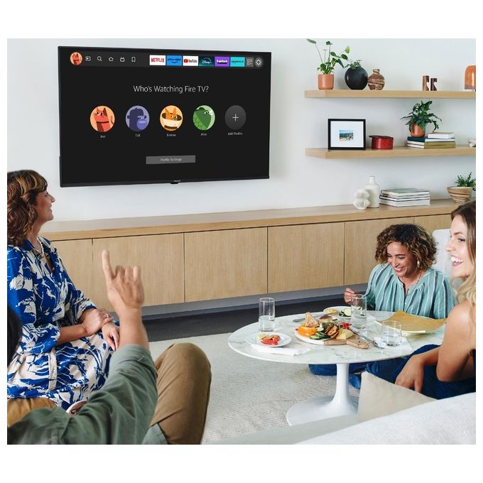 Panasonic TV-65W80AEZ Serie W80 Smart TV QLED 65'' 4K Ultra HD Fire TV Dolby Vision Atmos Game Mode Plus colore Nero